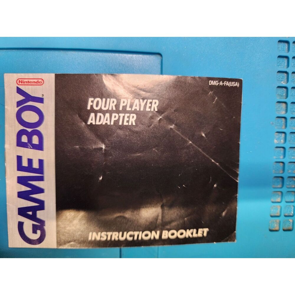 Nintendo Gameboy Four Player Adapter MANUAL Only